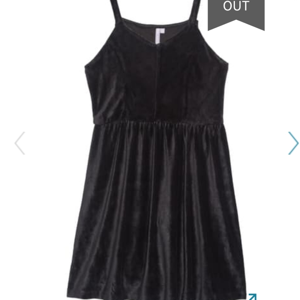 NWOT Good Luck Girl velour cord dress